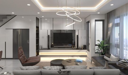 Nội thất biệt thự Ecopark - phòng khách - 1