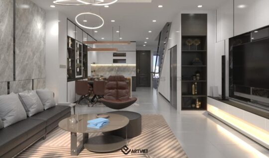 Nội thất biệt thự Ecopark - phòng khách - 2