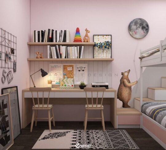 Nội thất biệt thự Ecopark - phòng ngủ - 1