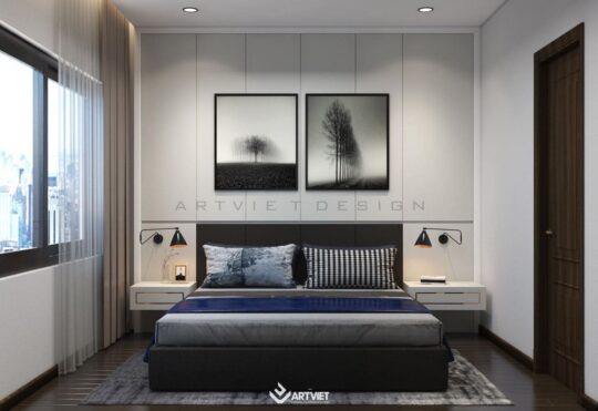 Nội thất biệt thự Ecopark - phòng ngủ - 4