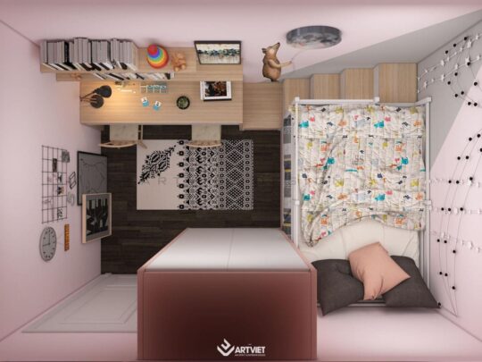 Nội thất biệt thự Ecopark - phòng ngủ - 7