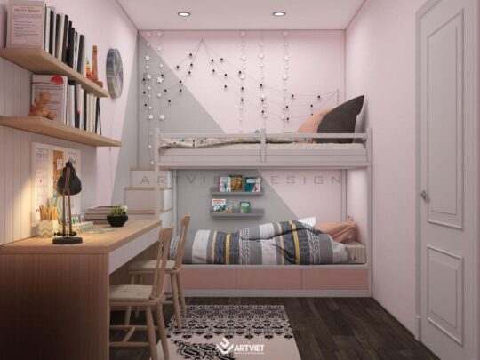 Nội thất biệt thự Ecopark - phòng ngủ - 9