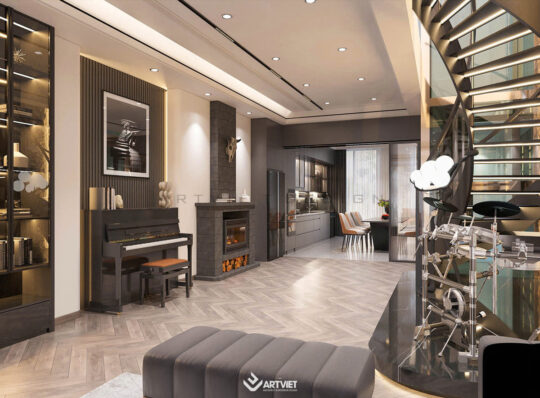 Nội thất Anh Hào Ocean Park - Phòng khách - 1