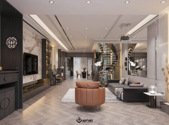 Nội thất Anh Hào Ocean Park - Phòng khách - 2