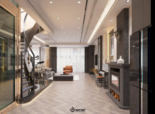 Nội thất Anh Hào Ocean Park - Phòng khách - 4