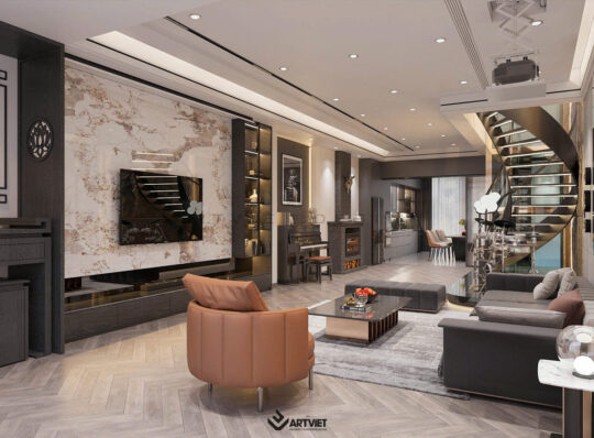 Nội thất Anh Hào Ocean Park - Phòng khách - 6