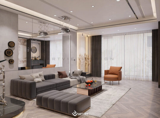 Nội thất Anh Hào Ocean Park - Phòng khách - 9