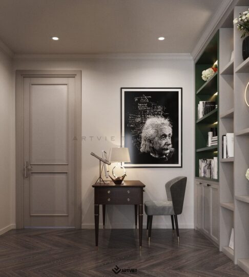 Nội thất nhà chị Hà - phòng làm việc - 2