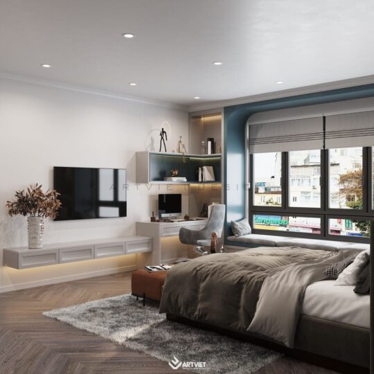 Nội thất nhà chị Hà - phòng ngủ 1 - 2