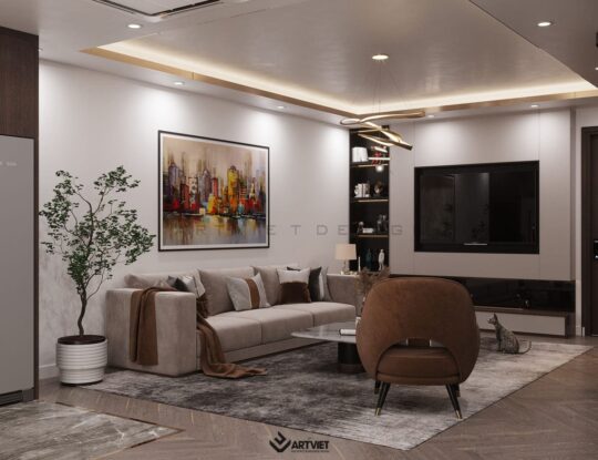 Nội thất nhà chị Hằng - Bát Tràng - phòng khách 2