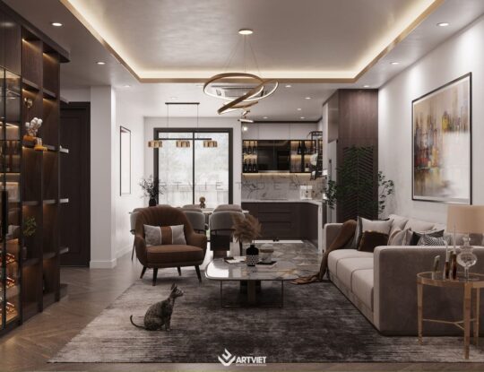 Nội thất nhà chị Hằng - Bát Tràng - phòng khách 3