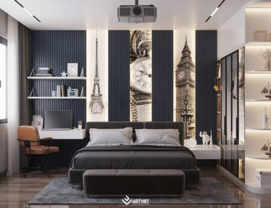 Nội thất nhà chị Hằng - Bát Tràng - phòng ngủ 2