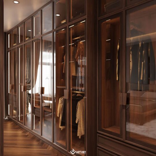 Thiết kế nội thất chung cư Cổ Bi 2024 - phòng ngủ master - 5