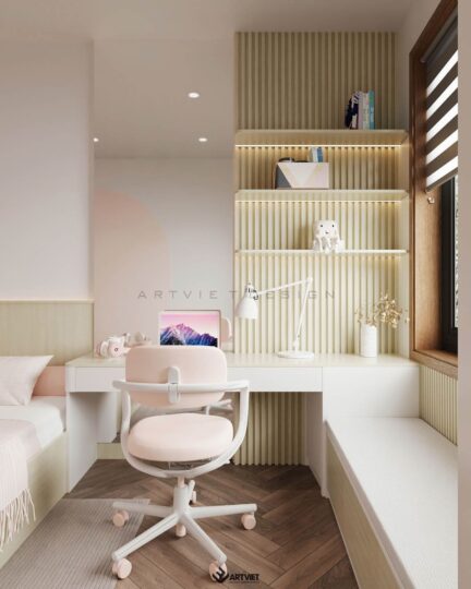 Thiết kế nội thất chung cư Cổ Bi 2024 - phòng ngủ nhỏ 1 - 3