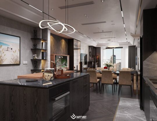 Nội thất chung cư khách hàng Lan Anh - bếp - 2