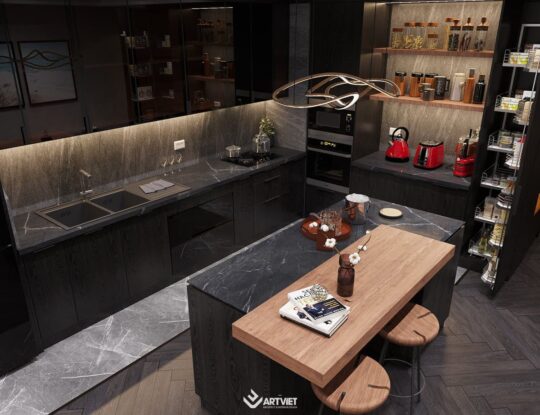 Nội thất chung cư khách hàng Lan Anh - bếp - 3