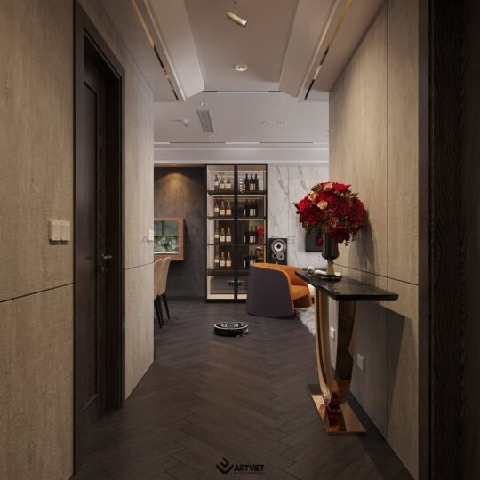 Nội thất chung cư khách hàng Lan Anh - hành lang