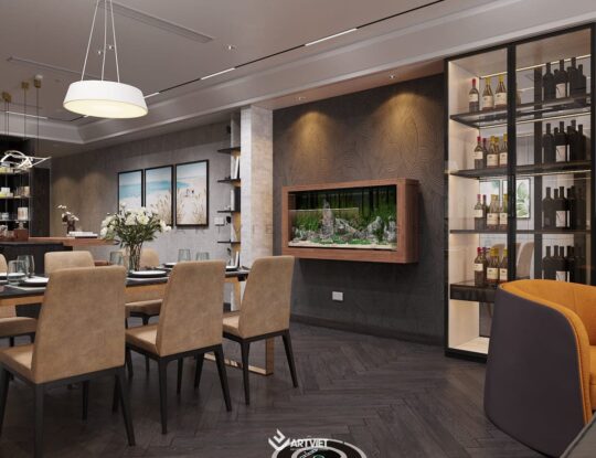 Nội thất chung cư khách hàng Lan Anh - phòng khách - 1