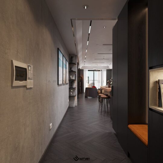 Nội thất chung cư khách hàng Lan Anh - phòng khách - 4