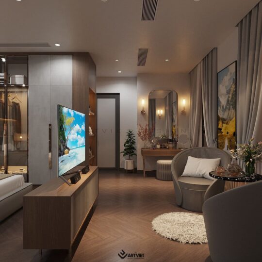 Nội thất chung cư khách hàng Lan Anh - phòng ngủ 1 - 1