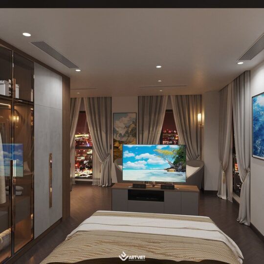 Nội thất chung cư khách hàng Lan Anh - phòng ngủ 1 - 2