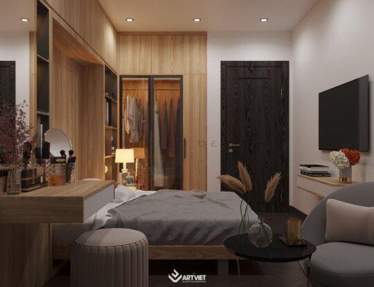 Nội thất chung cư khách hàng Lan Anh - phòng ngủ 2 - 4