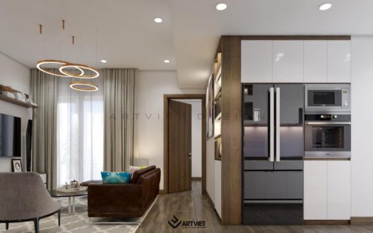 Nội thất chung cư Ecopark - phòng khách - 1