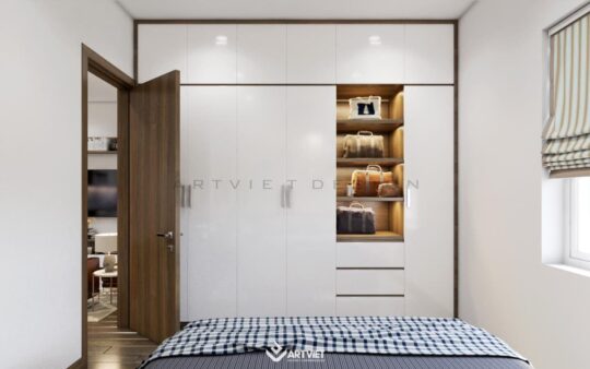 Nội thất chung cư Ecopark - phòng ngủ master - 1