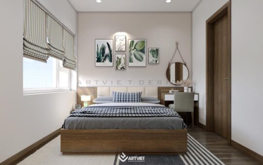 Nội thất chung cư Ecopark - phòng ngủ master - 2