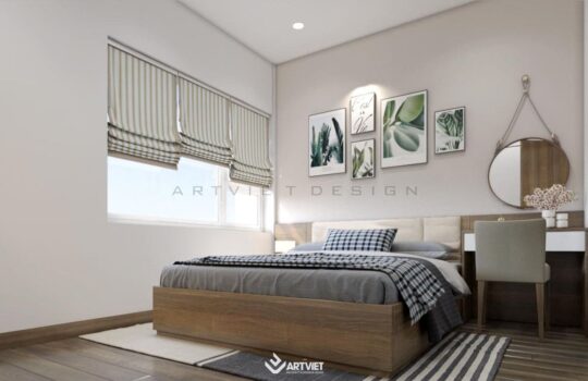 Nội thất chung cư Ecopark - phòng ngủ master - 3