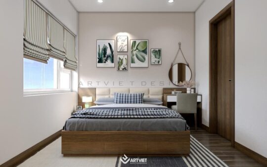 Nội thất chung cư Ecopark - phòng ngủ master - 4
