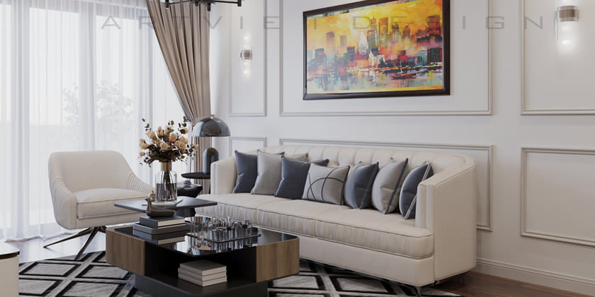 Thiết kế nội thất chung cư Giảng Võ - Anh Đạt