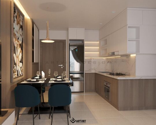 Nội thất chung cư Ocean Park - bếp - 2