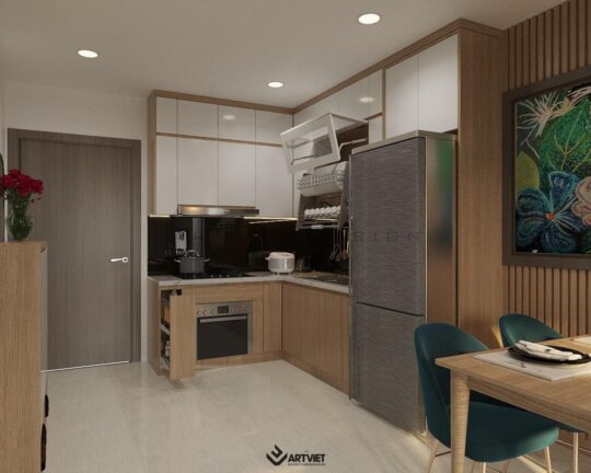 Nội thất chung cư Ocean Park - bếp - 3
