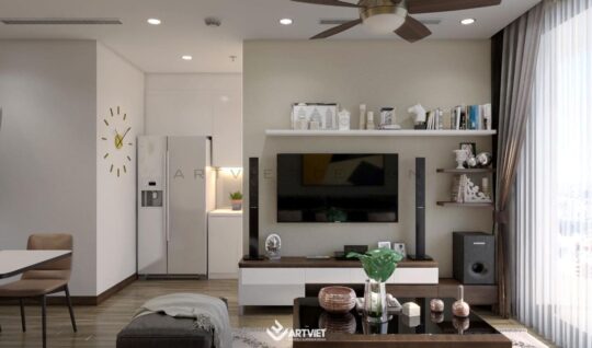 Nội thất chung cư Skylake - phòng khách - 2