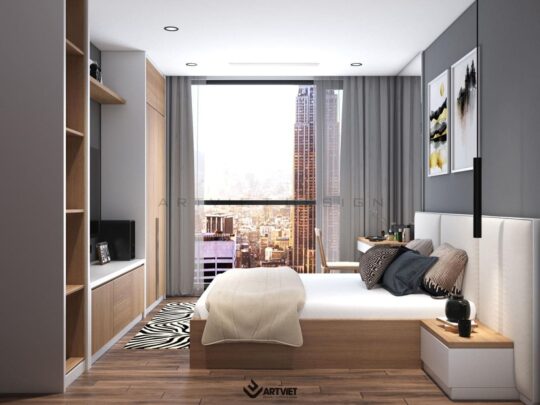 Nội thất chung cư Skylake - phòng ngủ master - 1