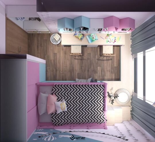 Nội thất chung cư Skylake - phòng ngủ con - 1