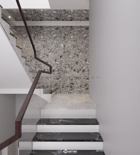 Thiết kế nội thất nhà ở Đông Dư - khách bếp - 12