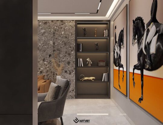 Thiết kế nội thất nhà ở Đông Dư - khách bếp - 3