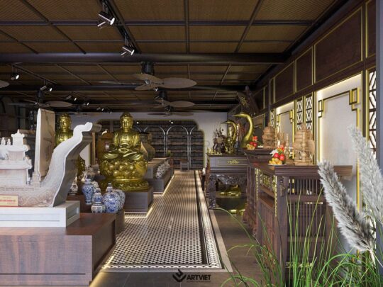 Thiết kế nội thất cửa hàng anh Nghĩa – Bát Tràng - 1