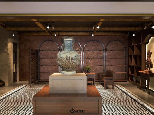 Thiết kế nội thất cửa hàng anh Nghĩa – Bát Tràng - 12