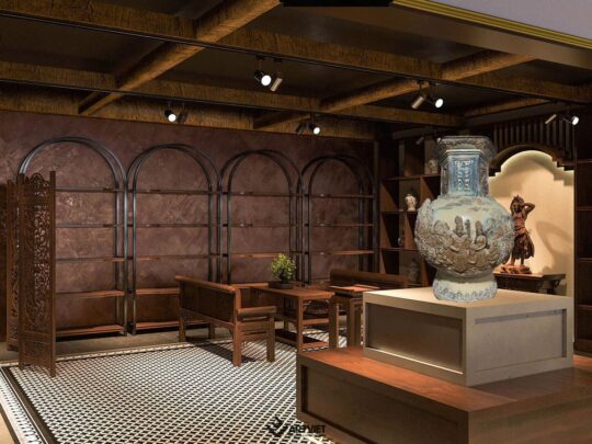 Thiết kế nội thất cửa hàng anh Nghĩa – Bát Tràng - 13