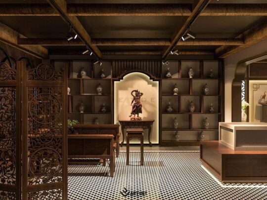 Thiết kế nội thất cửa hàng anh Nghĩa – Bát Tràng - 15