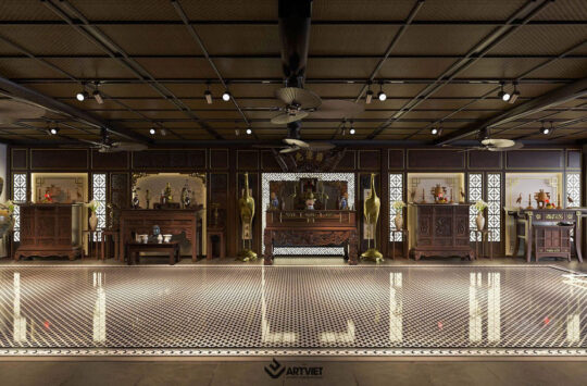 Thiết kế nội thất cửa hàng anh Nghĩa – Bát Tràng - 2