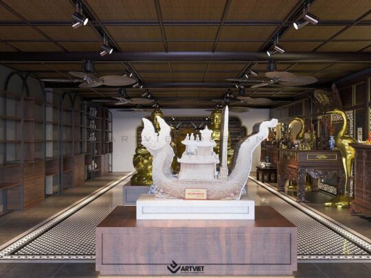 Thiết kế nội thất cửa hàng anh Nghĩa – Bát Tràng - 3