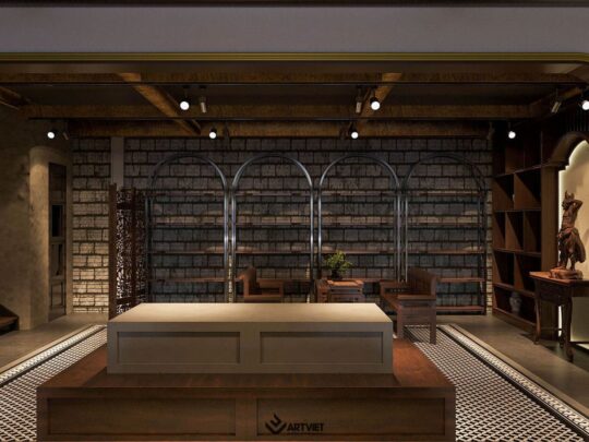 Thiết kế nội thất cửa hàng anh Nghĩa – Bát Tràng - 6