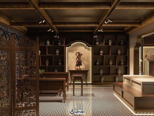 Thiết kế nội thất cửa hàng anh Nghĩa – Bát Tràng - 7