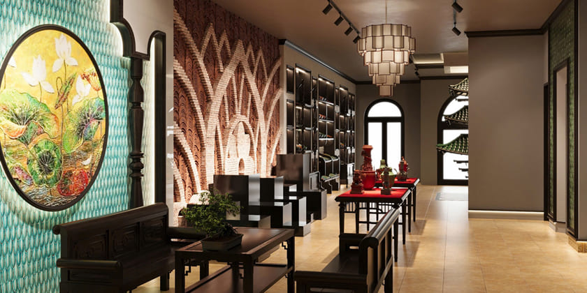 Thiết kế nội thất cửa hàng chị Thanh Hải - Bát Tràng