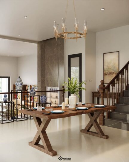 Thiết kế nội thất cửa hàng gốm chị Hưng Hương - 8