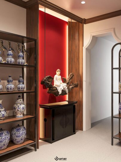Thiết kế nội thất cửa hàng gốm sứ Chú Ninh - 1